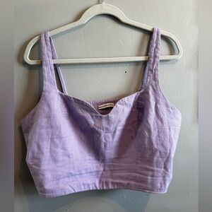 Abercrombie Purple Crop Top